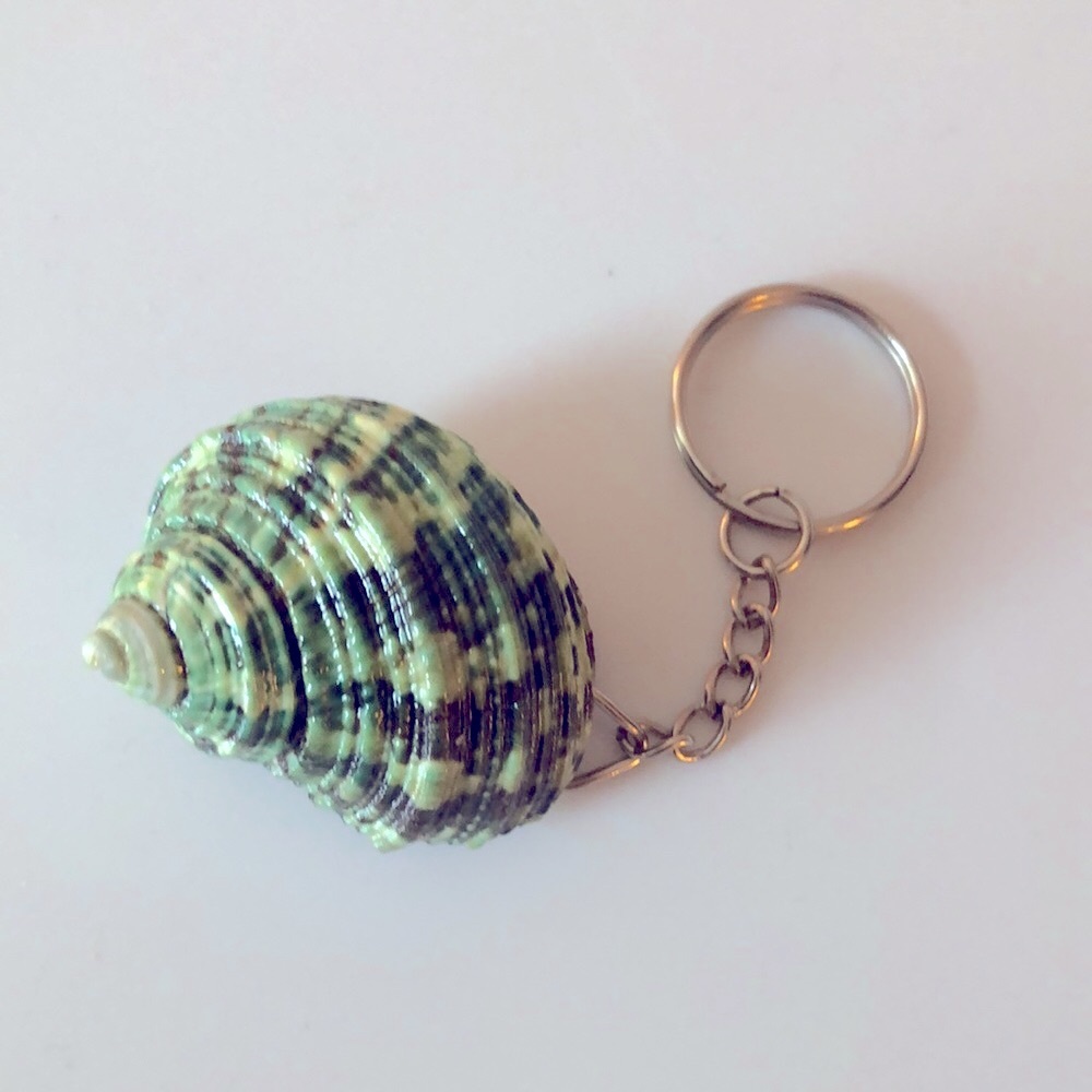 Green Shell Keychain